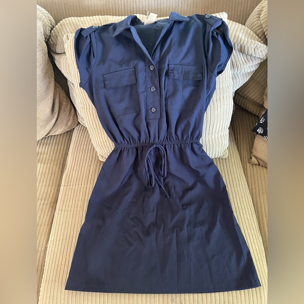button Front Dress